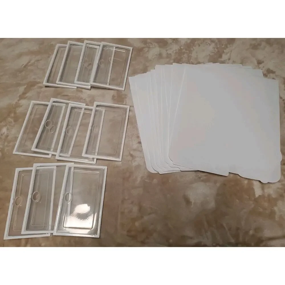 11 Pack Clear Front, White Box Shoe Storage Containers.